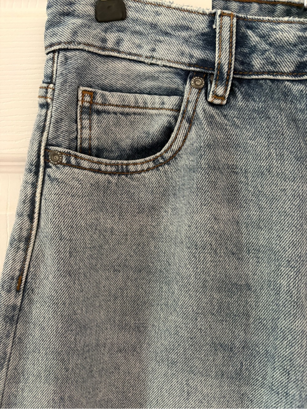 Zara The ZW Cuffed Light Blue Balloon JeansSize 6 - Picture 13 of 16
